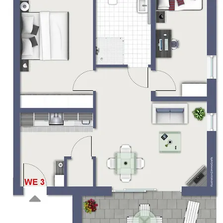 Ferienapartments Seepark شقة